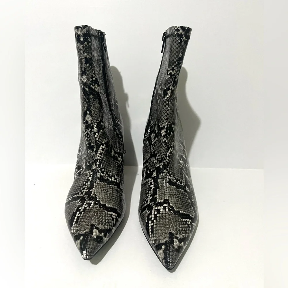 Jeffrey Campbell Snakeskin Patterned Ankle Boots - Picture 4 of 8